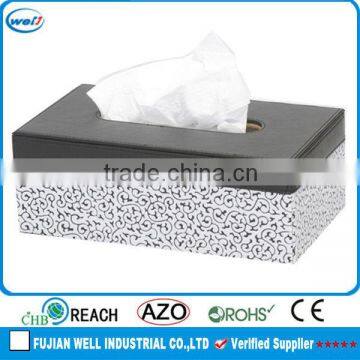 High quality PU leather tissue box cover leather wholesale