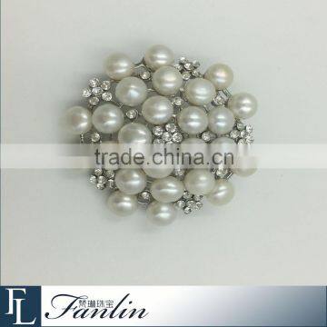 rhinestone pearl brooch for wedding bouquet, invitation cards