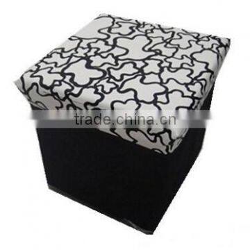 Quartet Imitation Leather Foldable Storage Ottoman