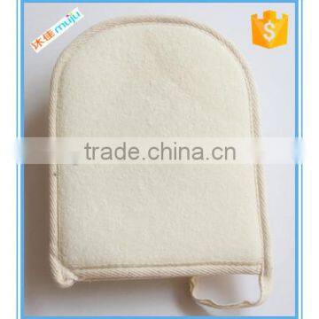 Bamboo terry wash mitt bath exfoliating glove