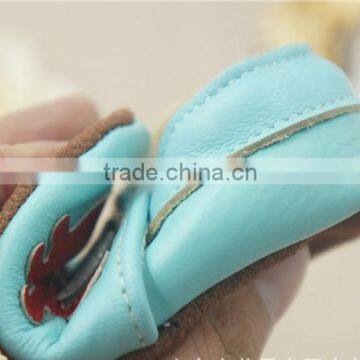 2016 Fashion Style Leather Shoes Crab Full Cowhide Infant Baby Shoes Blue Newborn Soft Bottom Prewalkers photo-6