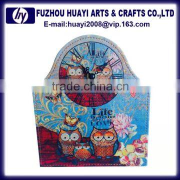 Customized Made Brand Logo Decorate Wooden Printing Wall Clock