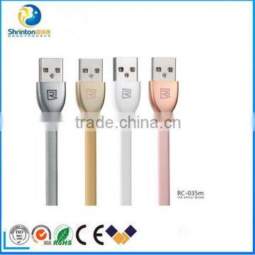 2016 Remax New product Laser high quality Micro USB 1M usb data cable for Samsung/Huawei Android devices