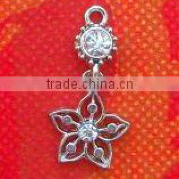 Flower bra alloy pendant