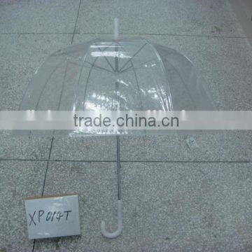 straight clear dome plastic umbrella