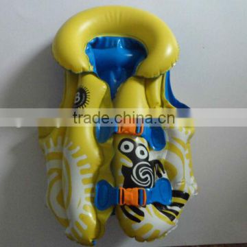 PVC inflatable life jacket for kids