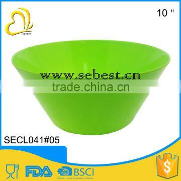 newest style 10" green round shape melamine disposable dessert bowls