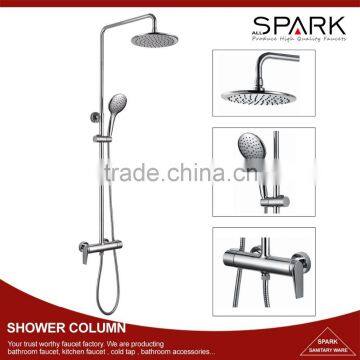 New bathroom brass rain shower column set railfall