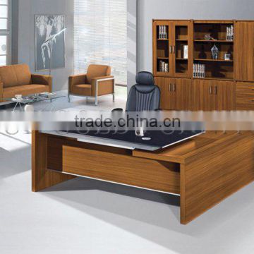 Glass Executive Desk CEO Melamine Wooden Executive Desk (SZ-OD141)