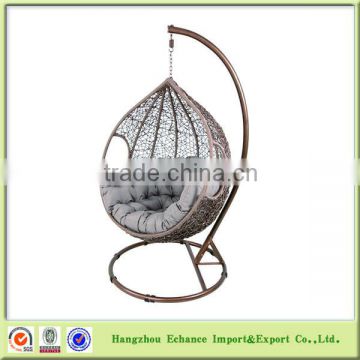 Outdoor swing hanging chair / hanging egg chair / rattan hanging chair for garden-FN4118