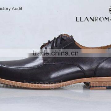 High End Men Leather Dress Shoes Men Derby Shoes Wholesale Leather Shoes photo-3