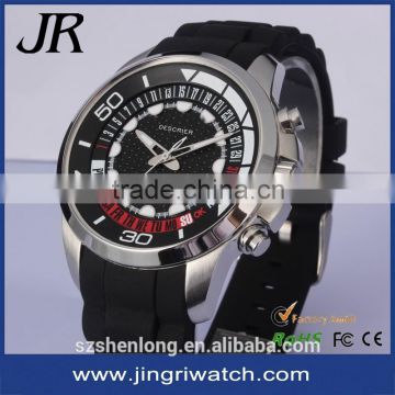 promotional gift elegant face luxury brand custom sports quartz stainless steel back watch