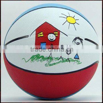 custom logo promotional rubber basketball