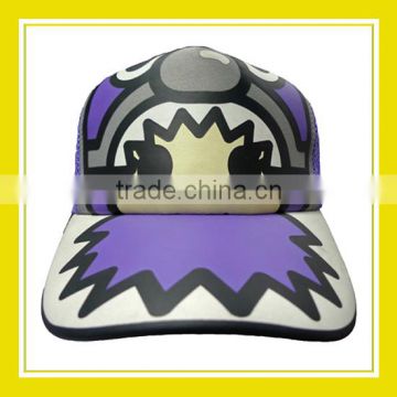 2016 New Design Products Bros Benson Costume Play Adjustable Plastic Snapback Polyester Printed Mesh Trucker Cap