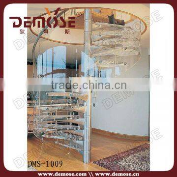 indoor crystal glass spider stair railings