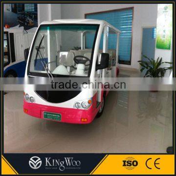 Kingwoo 14 Seats 5KW DC Motor Electric Shuttle Bus For Sale photo-2