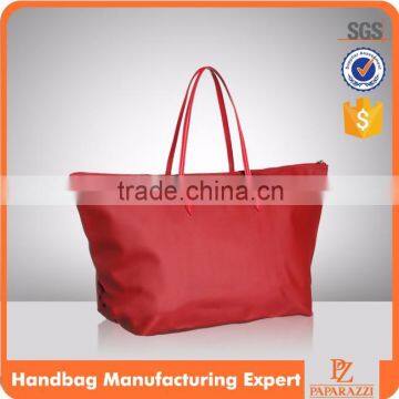 V493 2016 Latest red color nylon tote buy women brand elegant tasche handbags