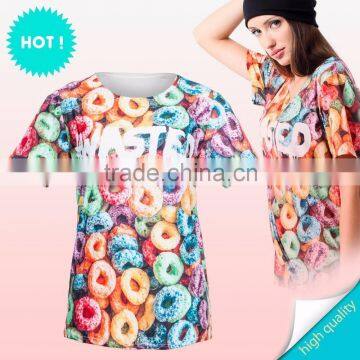 wholesaler latest abstract printing t-shirt high quality low price new design custom t-shirt