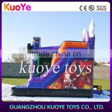 popular wholesale halooween theme inflatable combo with slide for kids