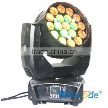19*12W RGBW LED moving head beam with zoom