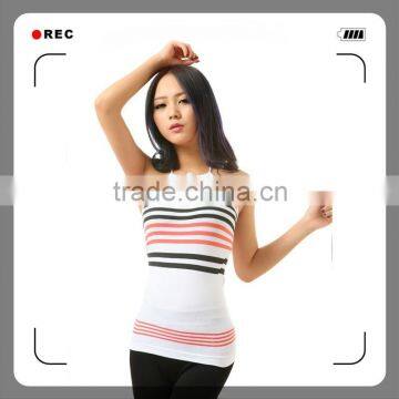 Girl's Seamless Wholesale Tank Top With Stripe photo-4