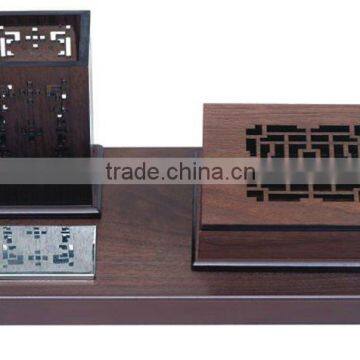 2016 new real wooden destktop set business promotion gifts with Chinese style hot selling to dubai