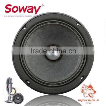 Soway SW-601PRO 6.5" 500W Aluminium Frame Pro Audio Car Speaker, Bullet cap speaker driver