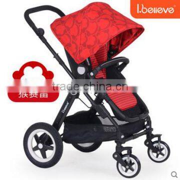 2016 Most Popular Best Seller Color Changeable EN1888 Electric Baby Stroller 3 in 1 photo-2