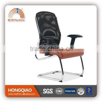 CV-F104BS-1 black/orange visitor chair adjustable arms office chair high back modern visitor chair