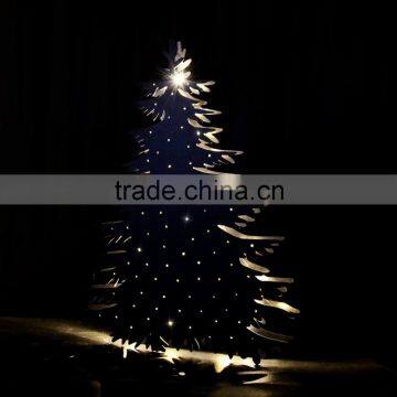 Xmas Metal Tree Desktop Light