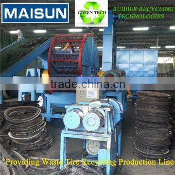 whole tire pulverizer for waste tyre/used tires recycling production line
