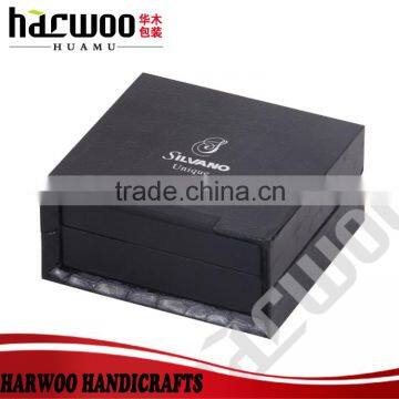 High-end leather jewelry cufflink box for gift