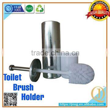 with metal brush holder and long handle brush powder coating toilet brush set