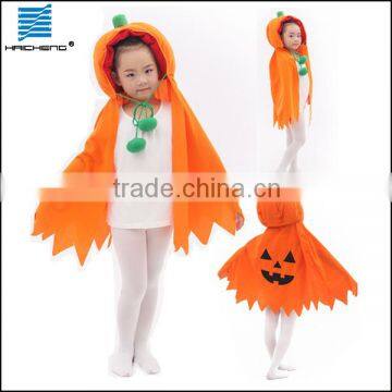 Factory sale Halloween cape costume child adult pumpkin cape costume