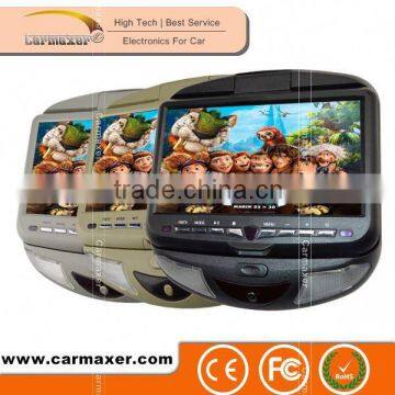 9inch car roof mount dvd player with usb/sd