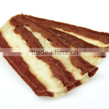 natural dry duck with rawhide fillet pet dog snack food