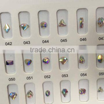 Factory Supply Glass Diamond Hot Sale Shining Nail Art 3D Crystal Decoration