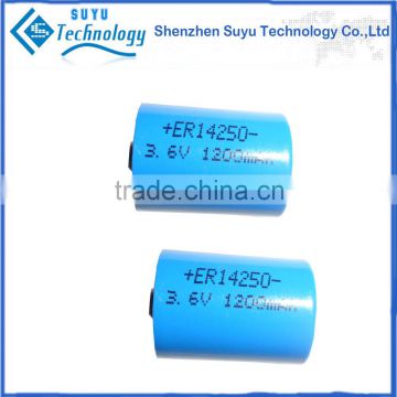 ICR 14250 rechargeable battery 3.6V 1200mah