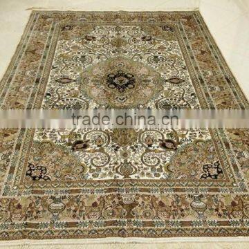 kilim fashion handmade silk carpet hand knotted silk rug carpet