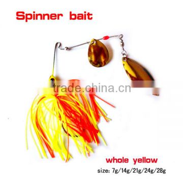 spinner bait, silver metal sequins of fishing lure hard bait