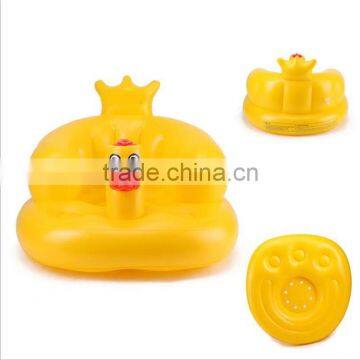 High quality safety baby Inflatable bath chair PVC inflatable baby sofa                        
                                                Quality Choice