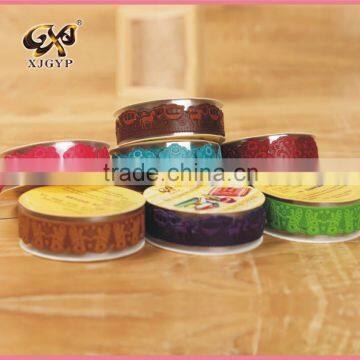 Wholesale Colorful Custom Printed PU Masking Tape For Scrapbooking