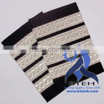 Pilot Epaulettes | Airline Epaulettes | Pilot Uniform Epaulettes with Silver Mylar Braids