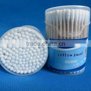 aomeijie discount price 100pcs/box wood stick cotton swabs