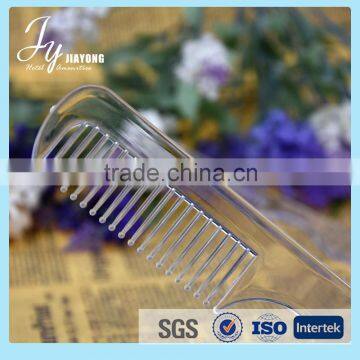 Plastic tooth material cheap hair comb customized plastic comb for 3-5 star hotel