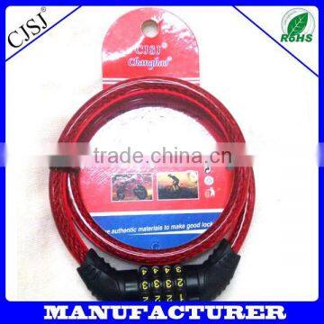 High security digtal resetable specialized wire bicycle lock