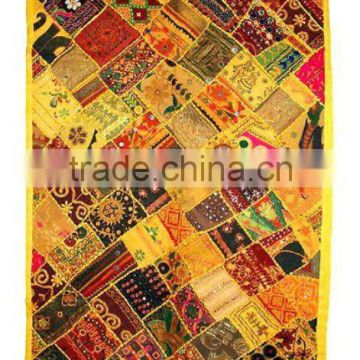 CheckOut~Our Beautiful collection of Traditional Mirrorwork Patchwork Decorative Wall-Hangings Tapestries & Table Cloths