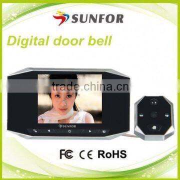 Original design motion detection peephole camera