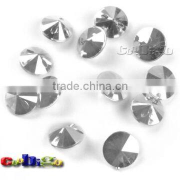 18L(11.4mm Mix Color Acrylic Cut Culet Back Fashion Rhinestone Crystal Button Stylish Bag Garment Shoe #FLN012-18L(Mix-s)