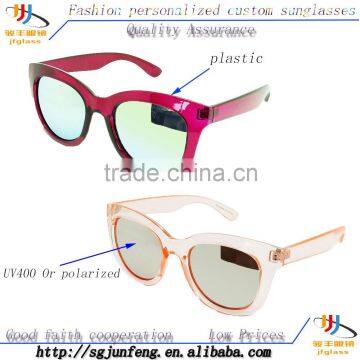 Transparent fashion factory price OEM custom sunglasses